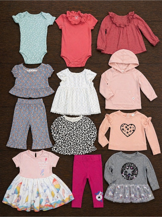 Carter's Other - 12 Month Baby Girl Clothing Bundle Outfits Dresses Romper Set 12M Lot summer